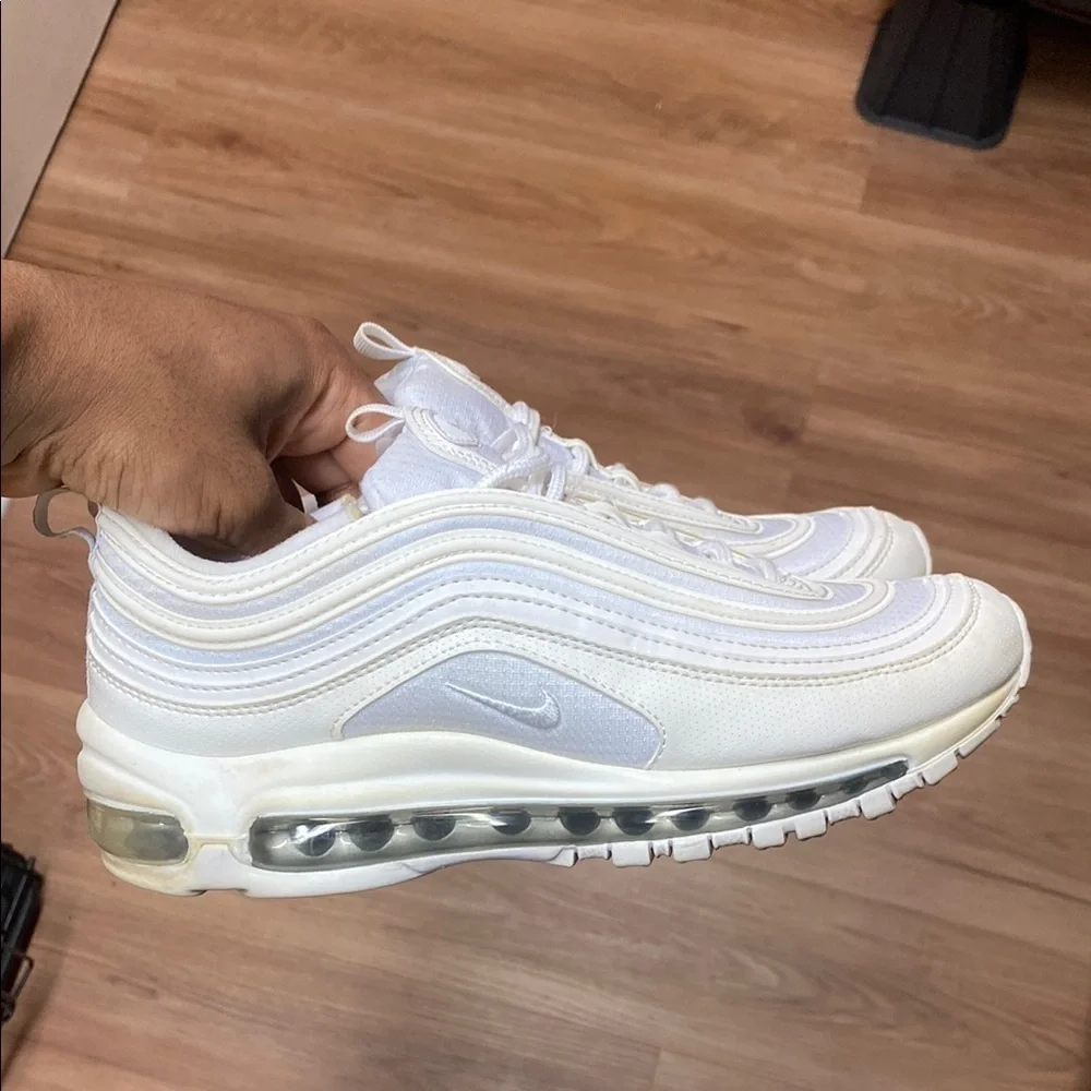 Nike Air Max 97 Triple White Sneaker Bundle